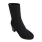 Aqua - Women's Sock Style Ankle Heel Boots