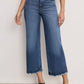 Good American - Wide Leg Cropped Palazzo Jeans