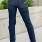 Judy Blue - High Waist Rigid Magic Heavy Distressed Straight Leg Jeans