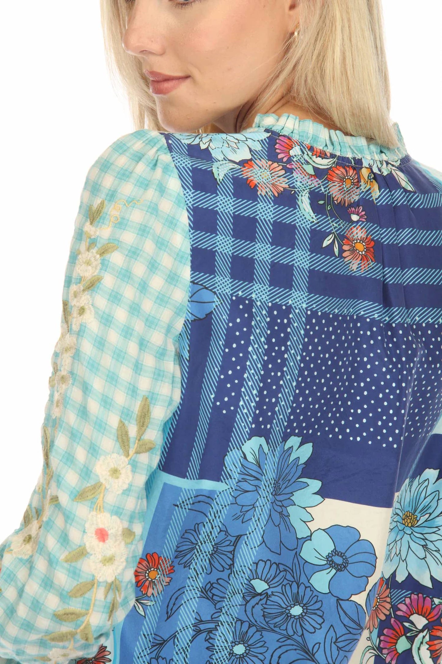 Johnny Was - Nalina Ruffle Scarf Back Blouse