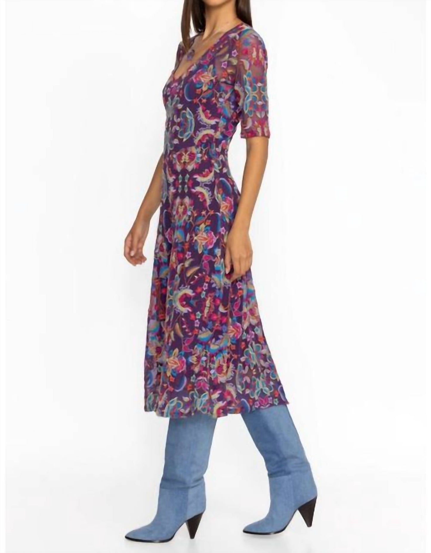 Johnny Was - SAYLER MESH MIDI DRESS
