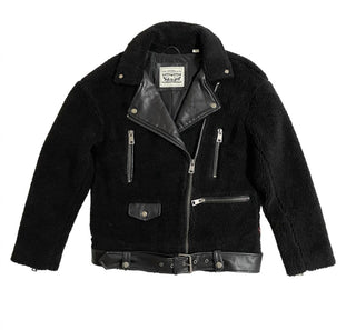 Levi'S - Women's Sherpa Oversized Belted Motorcycle Jacket