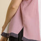 Umgee - Color Block Gauze Top