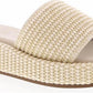 Shoe La La - Women's Raffia Slip-on Sandals
