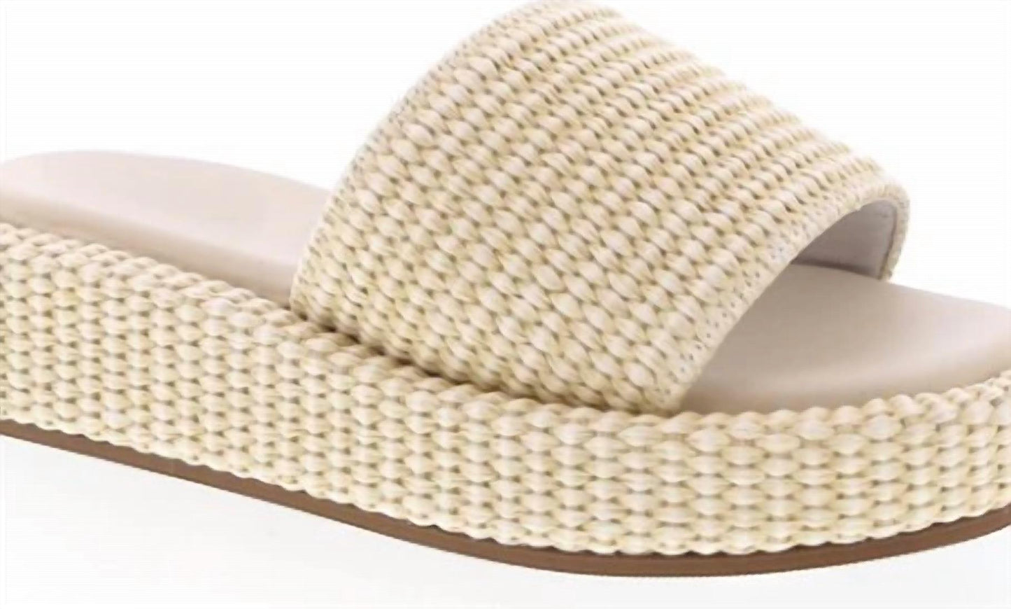 Shoe La La - Women's Raffia Slip-on Sandals