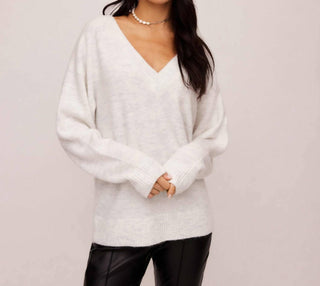 Fifteen Twenty - Deliana Oversized V-neck Sweater