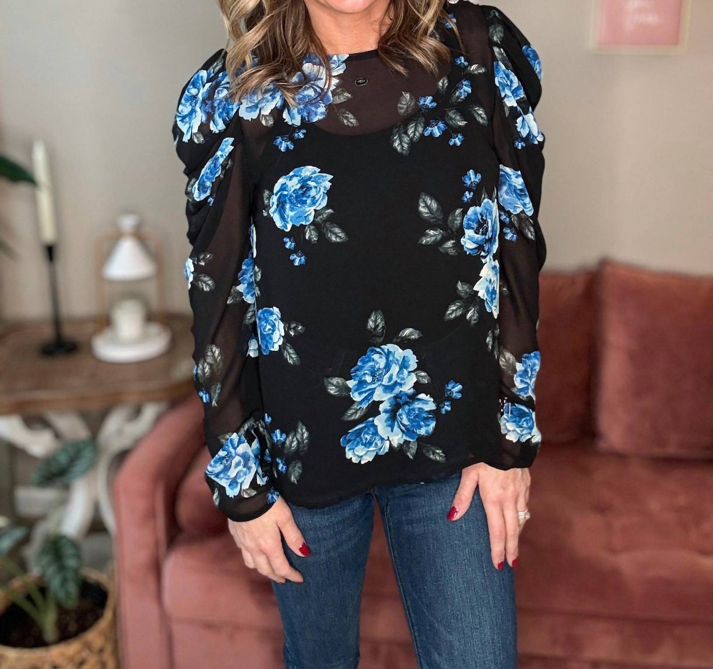 Blu Pepper - Layer Me Floral Top