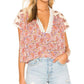 Free People - Leilani Floral Print Peasant Crochet Boho Blouse