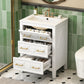 Bathroom Vanity With Sink, Free Standing 3 Drawer Storage Cabinet