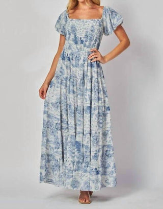 Big Hit Fashion - Toile Maxi Dress