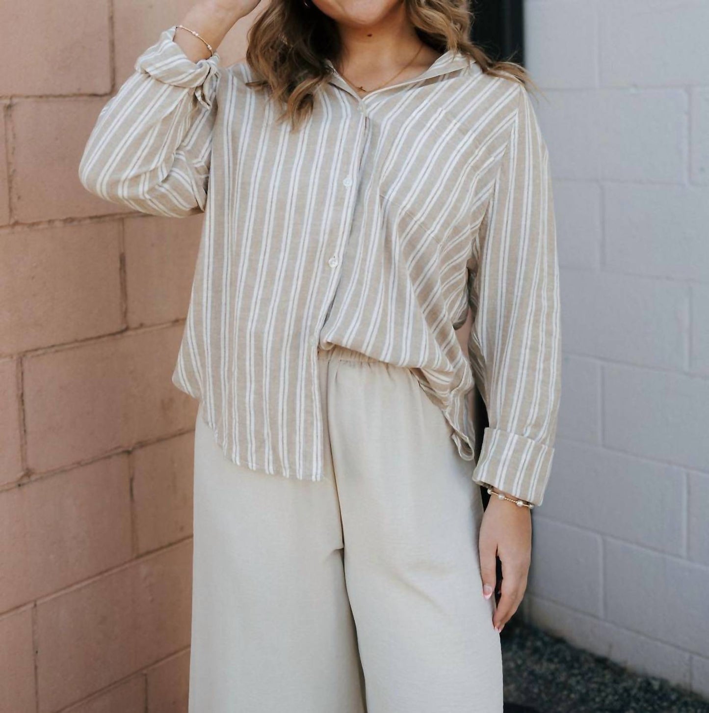 Z Supply - The Perfect Line Stripe Button Down Top