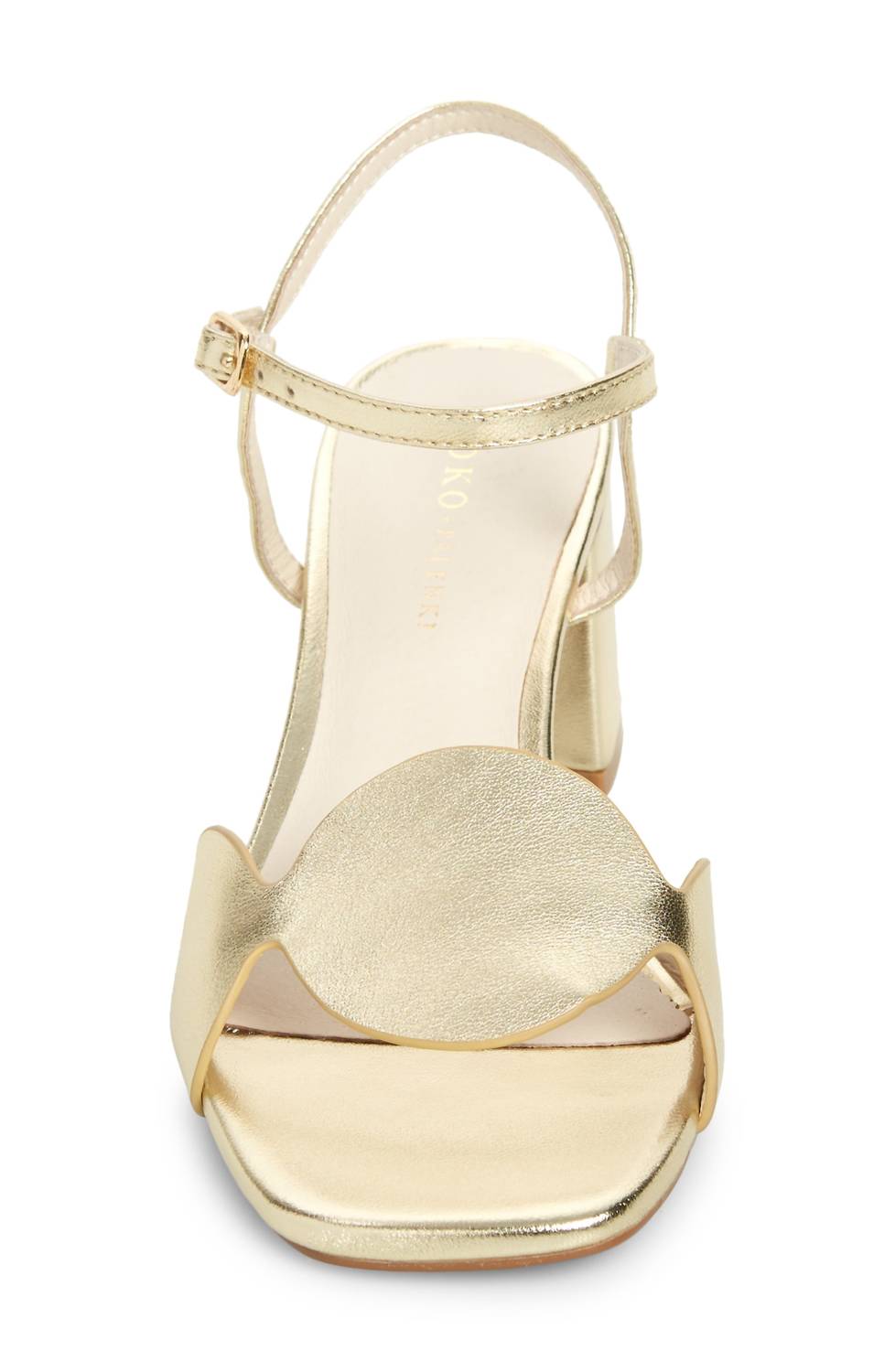 Koko + Palenki - Women's Metallic Leather Sphere Heels