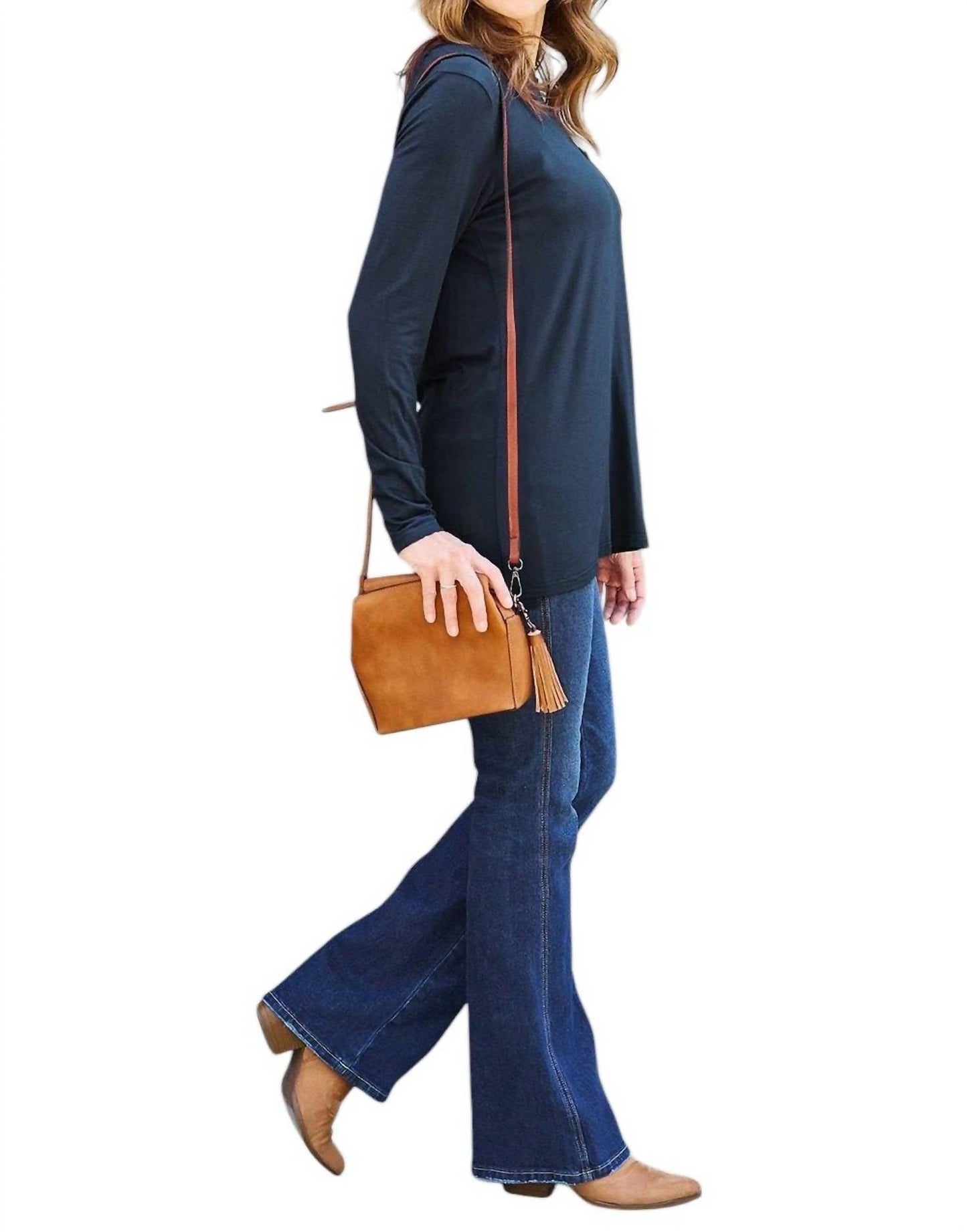 Basic Bae - Luxe Long Sleeve Top With Pockets