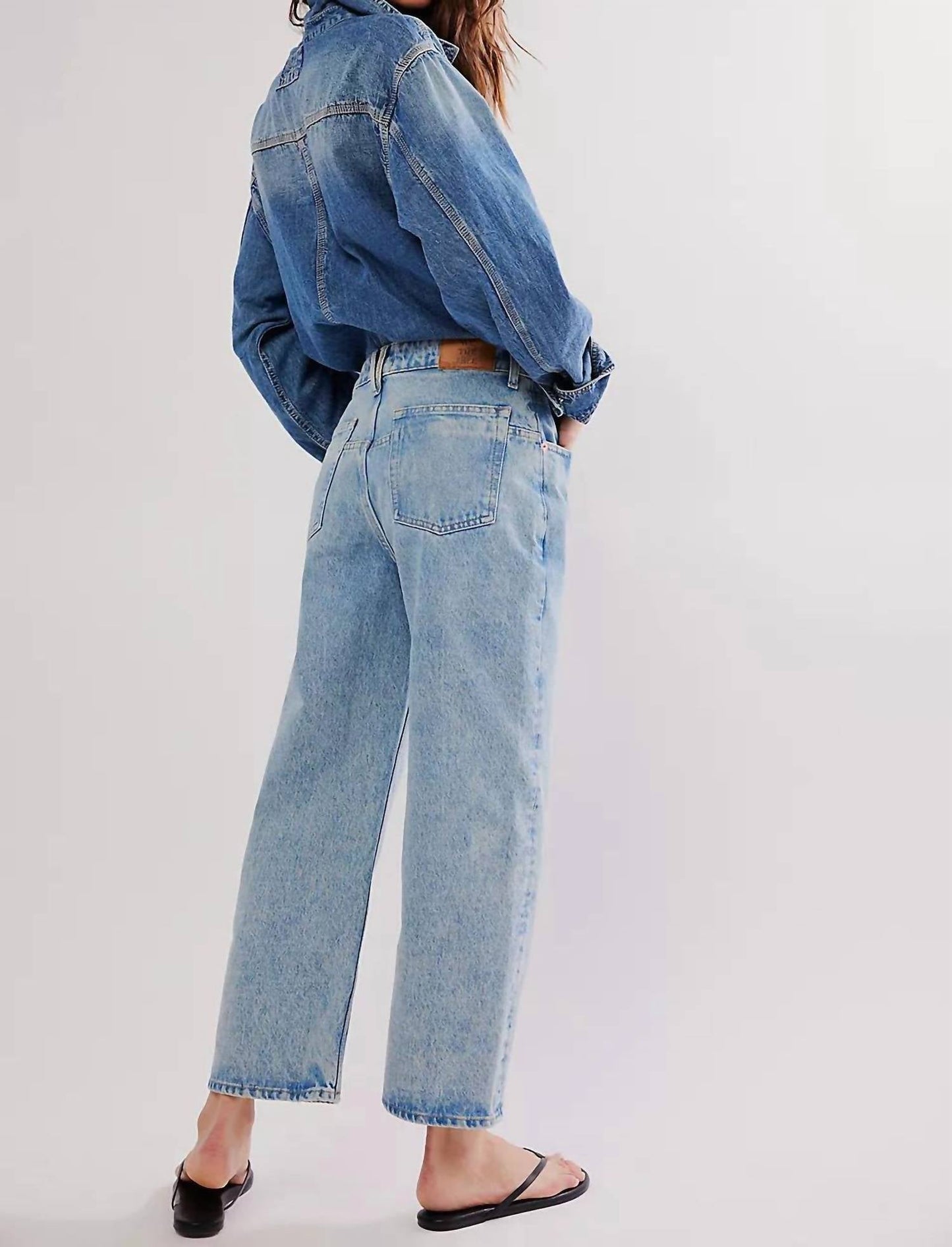 Free People - Deep Trance Dropped Boyfriend Jeans