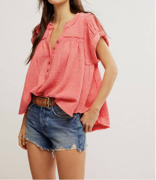 Free People - Horizons Double Cloth Top
