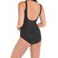 Miraclesuit - Pin Point Oceanus Surplice One Piece Swimsuit