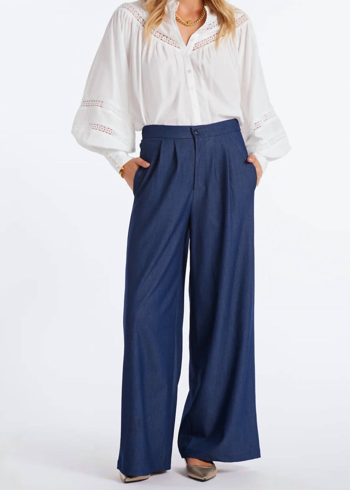 Bishop + Young - Marbella Tencel Wide Leg Pants