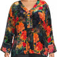 Johnny Was - Botina Burnout Blouse - Plus