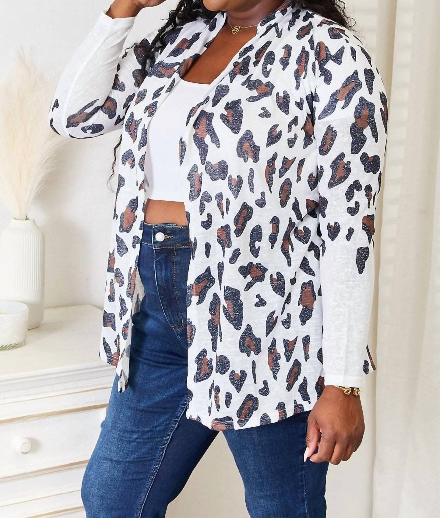 Double Take - Leopard Cardigan
