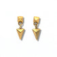 Jagged Halo Jewelry - Women's Arrowhead Drop Earrings