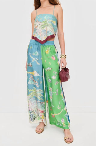 Alemais - Daria Wide Leg Silk Pants