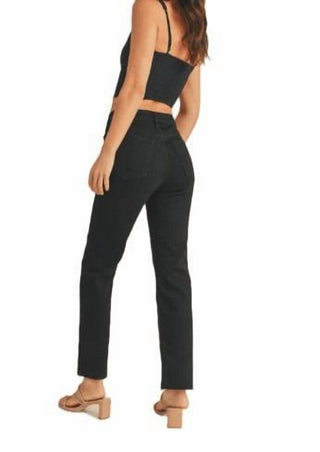 Just Black Denim - Cropped Straight Leg Jeans