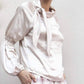 Eva Franco - Nora Satin Cinched Sleeve Blouse
