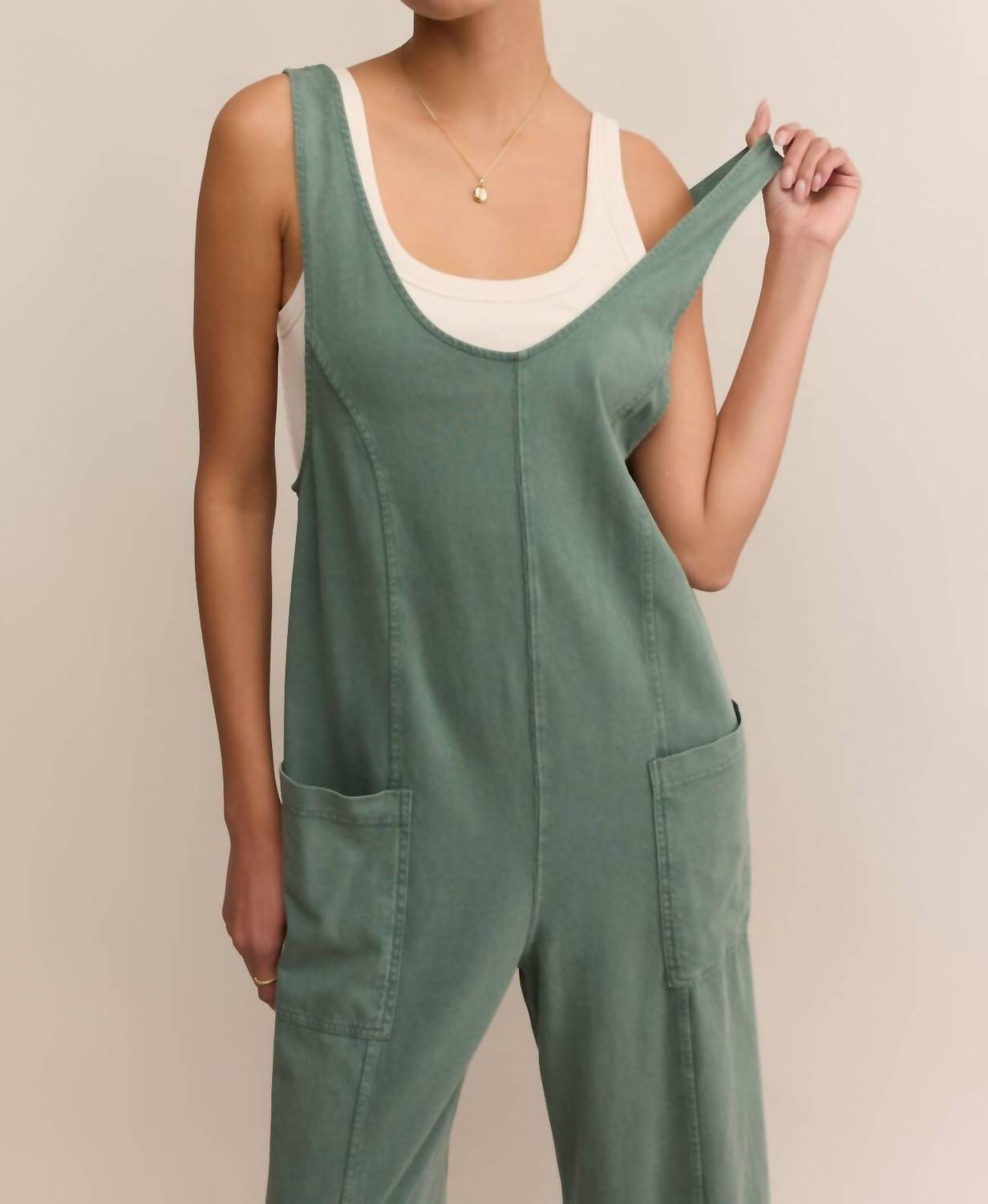 Z Supply - Brasilia Scoop Neck & Tapered Leg Jumpsuit