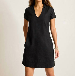 Tommy Bahama - Two Palms Short Sleeve Linen Collared Dress