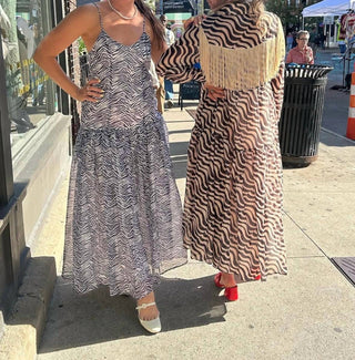 Ghospell - Cecilia Printed Midi Dress