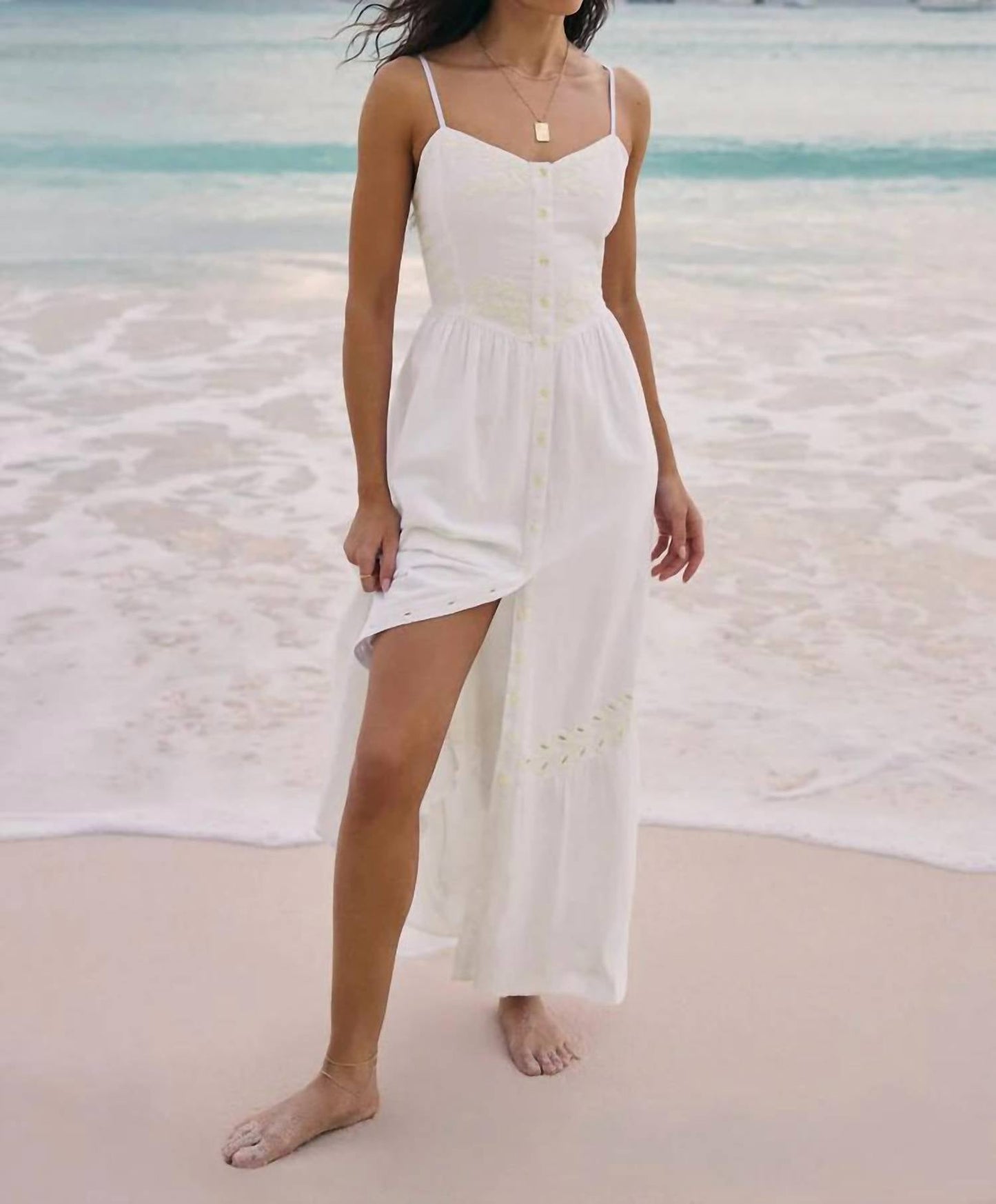Z Supply - Citadelle Embroidered Maxi Dress