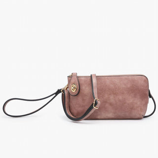 Jen & Co. - Crossbody Wristlet Clutch With Twist Lock Closure
