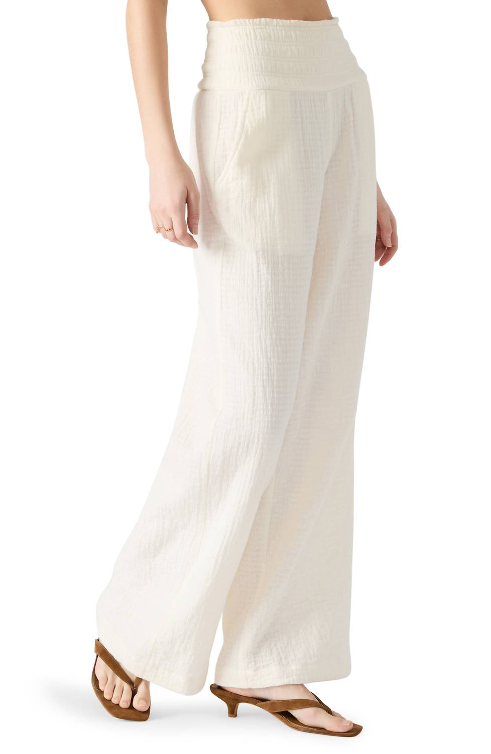 Steve Madden - Pomeline Stretch Cotton Guaze Pants