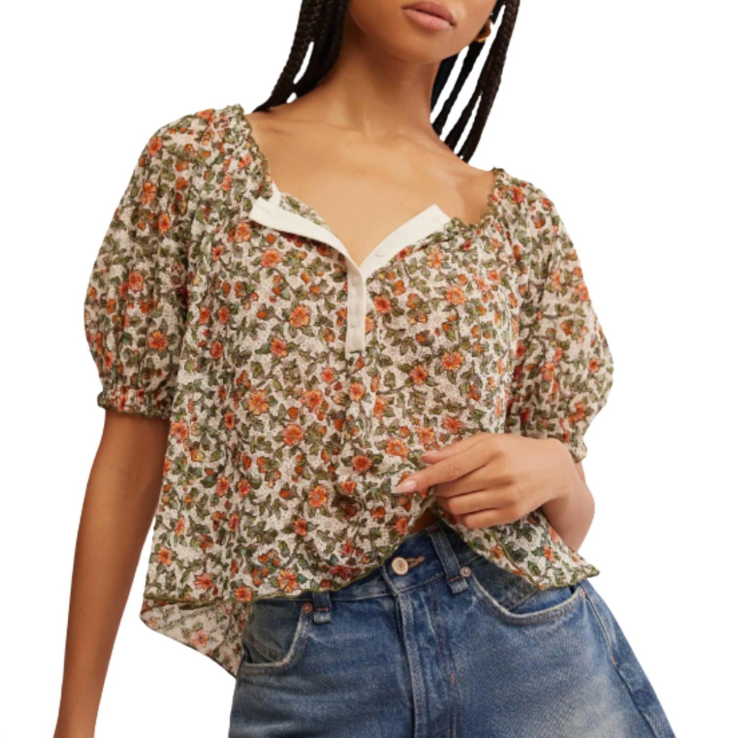Free People - Women's Astra Peasant Top