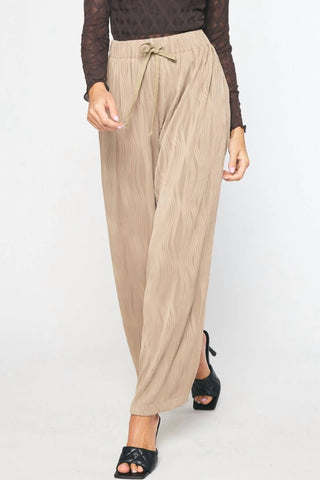 Entro - Textured Wide Leg Pant