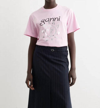 Ganni - Sachet Basic Jersey Sun Relaxed T-shirt
