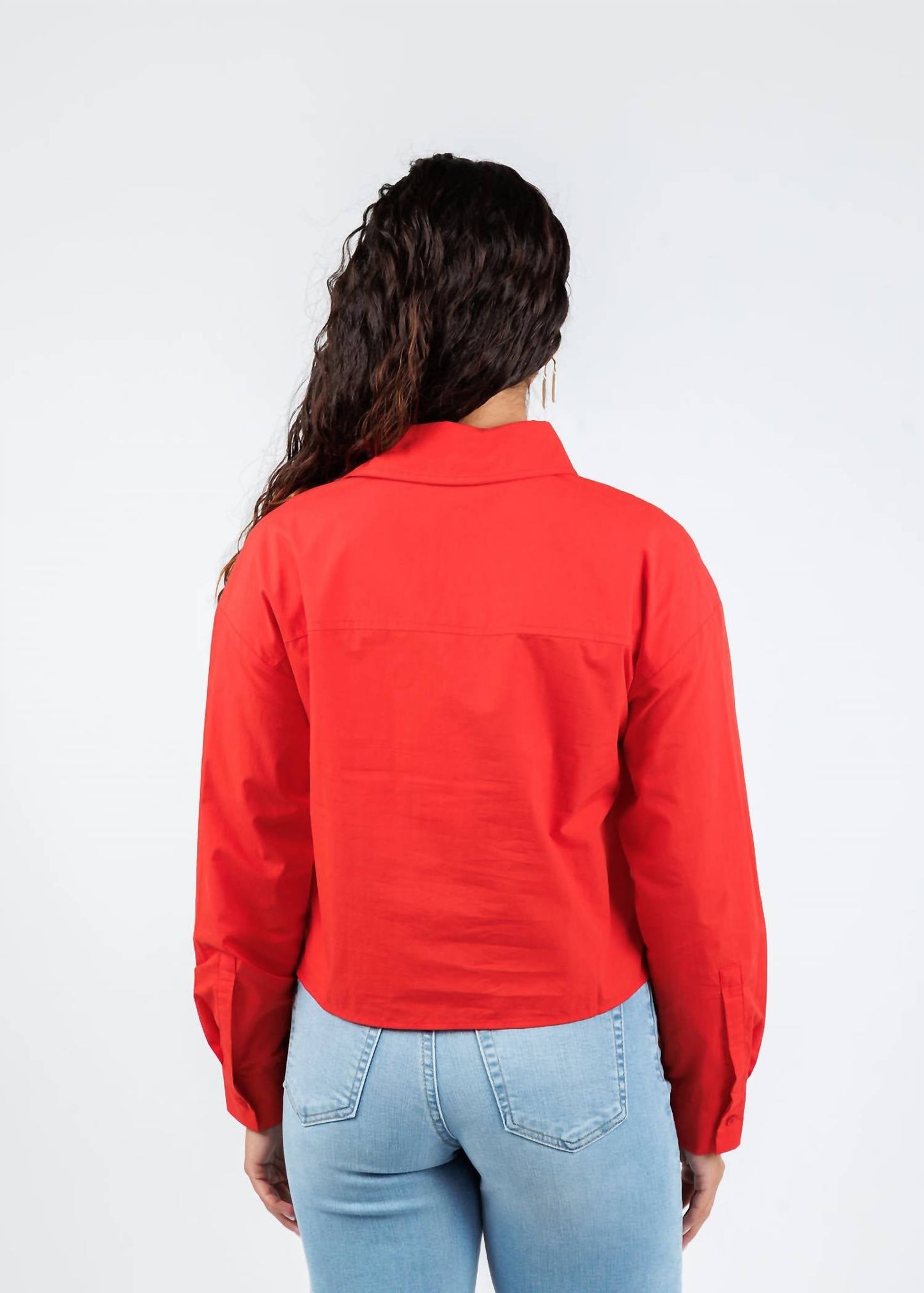 Oui - Women's Crop Boxy Blouse