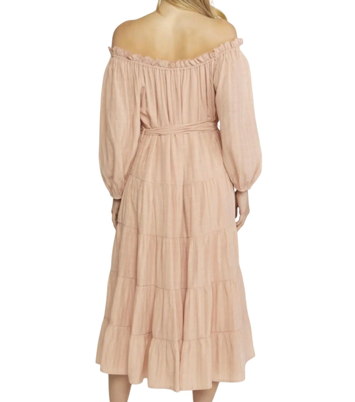 Entro - Off-the-shoulder Midi Dress