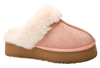 Corkys Footwear - Women's Cuddle Up Faux Suede Platform Slipper