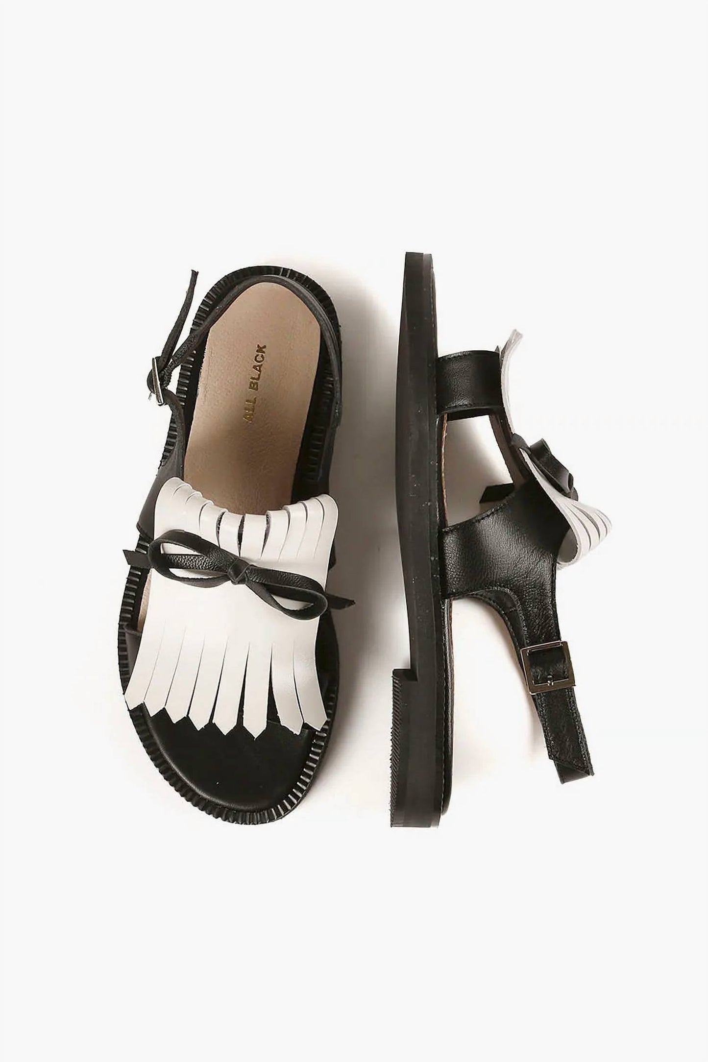 All Black - Women's Ortega Bow Sandal