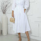 Marie Mercié - Vitoria White Linen Dress