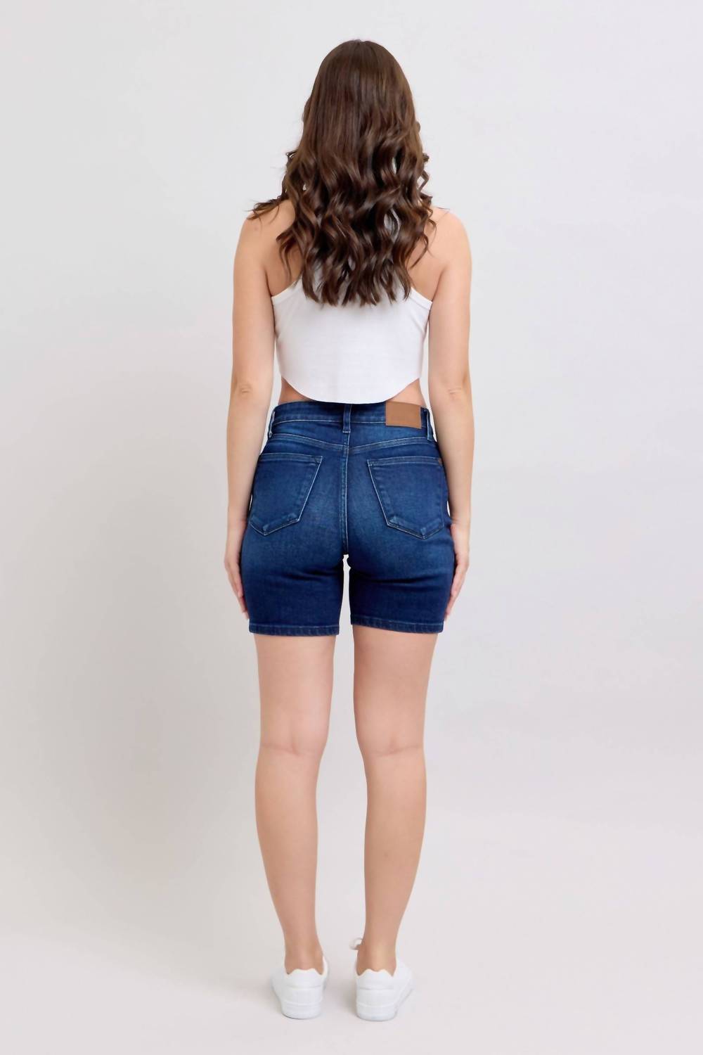 Judy Blue - High Waist V-front Bermuda Denim Short