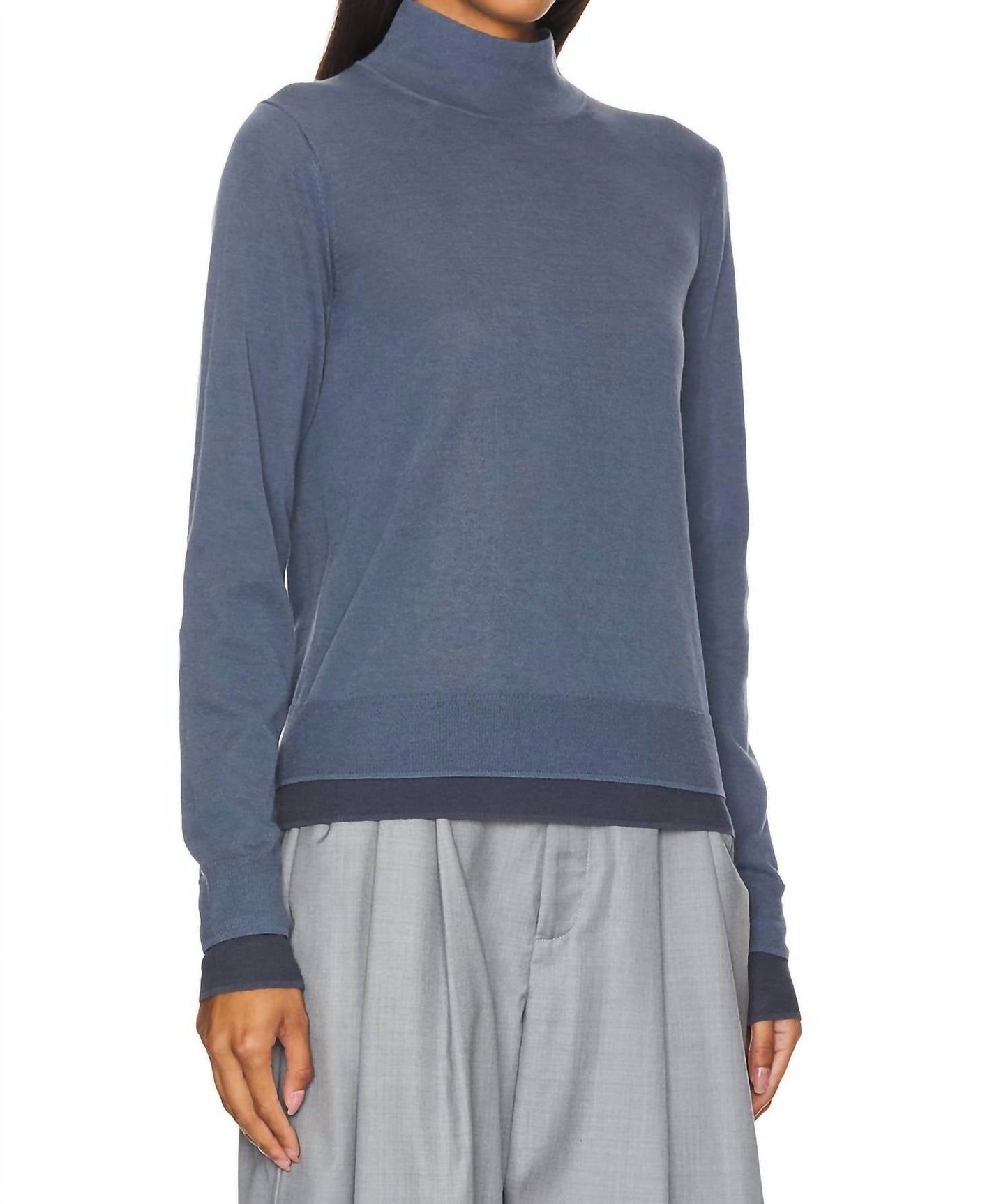 Vince - Double Layer Turtleneck Top