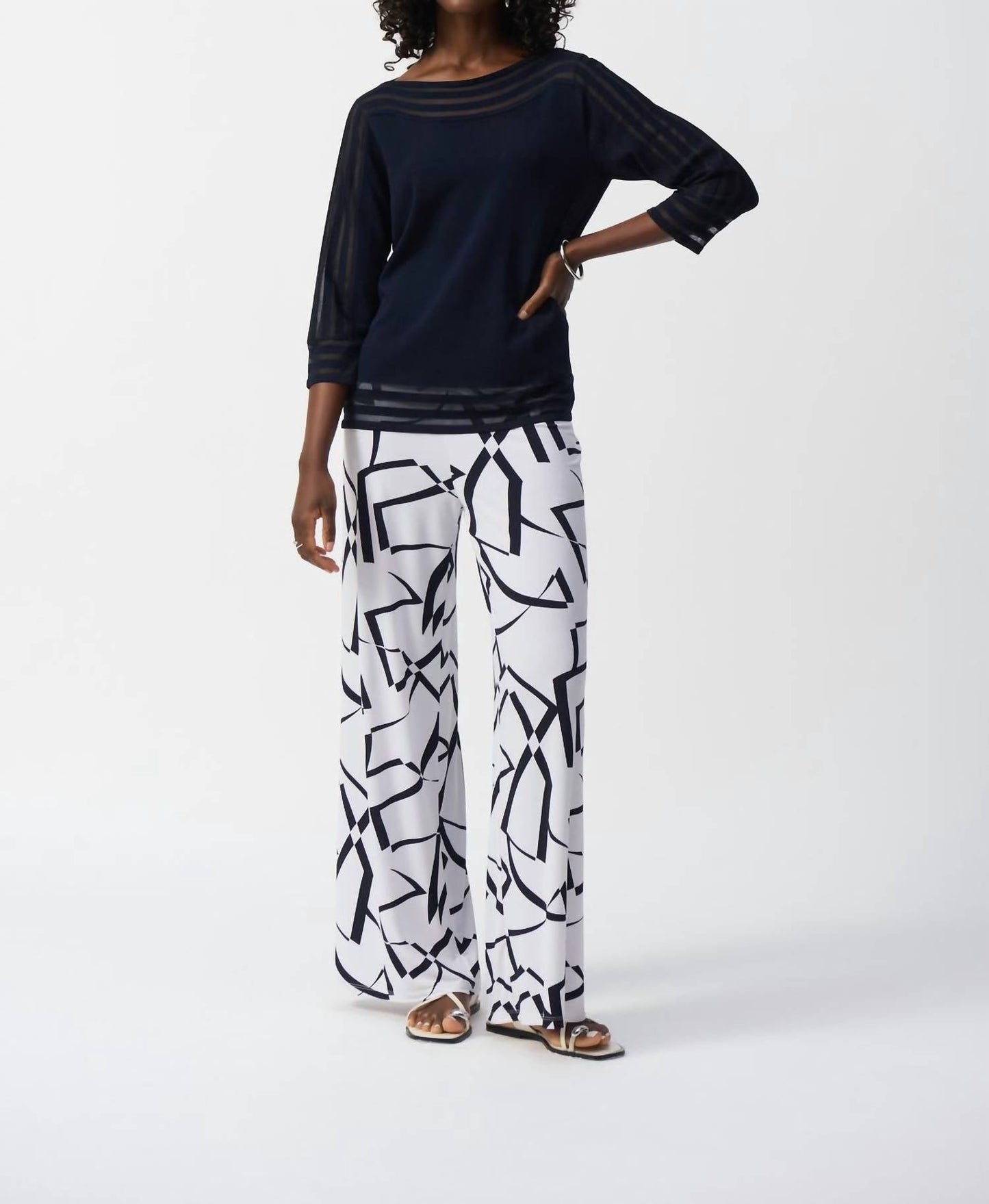 Joseph Ribkoff - Boat Neck Sweater Top