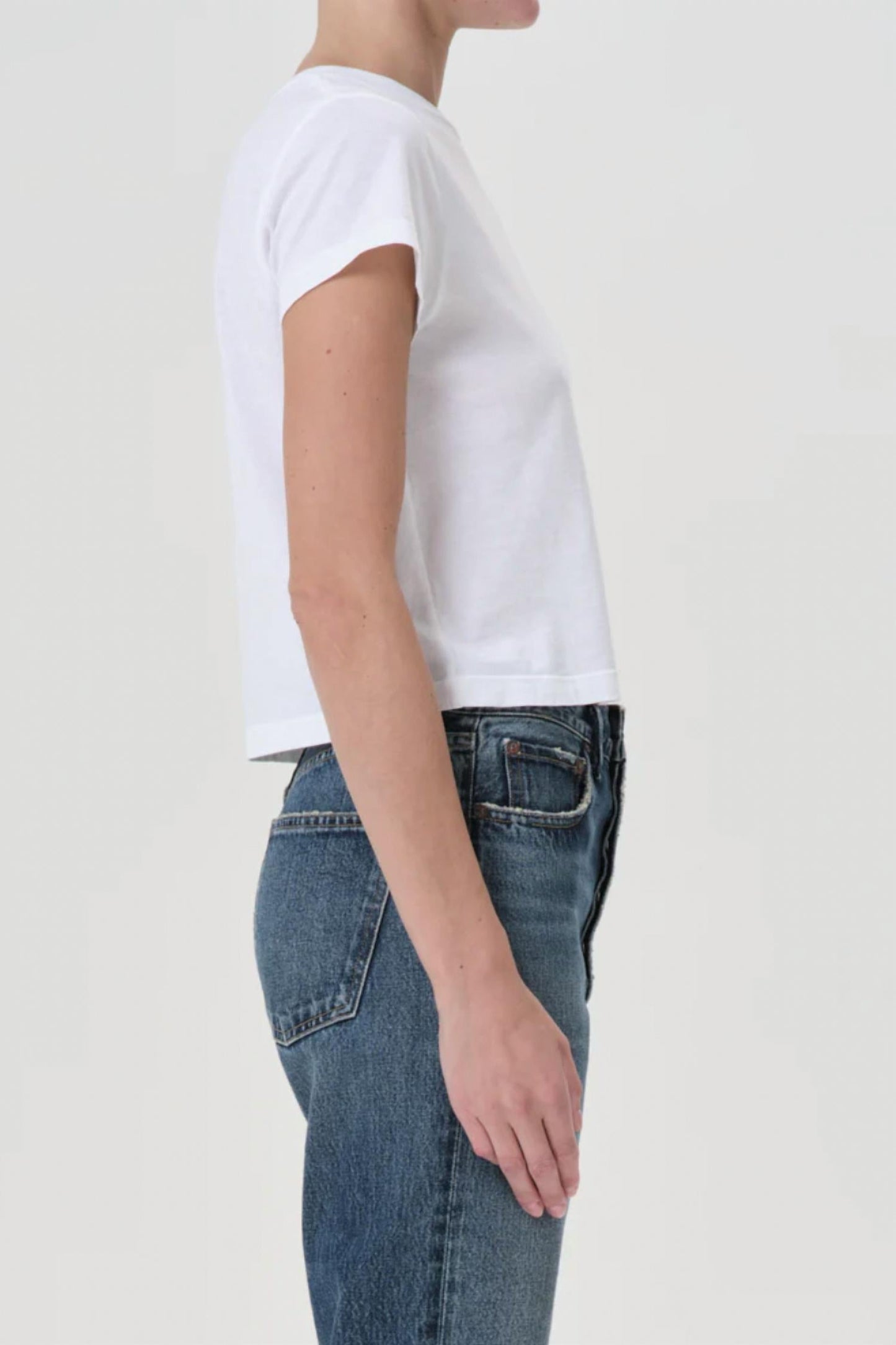 Agolde - Adine Shrunken Crewneck Tee