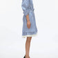 3.1 Phillip Lim - Striped Chiffon Cascade Shirt Dress