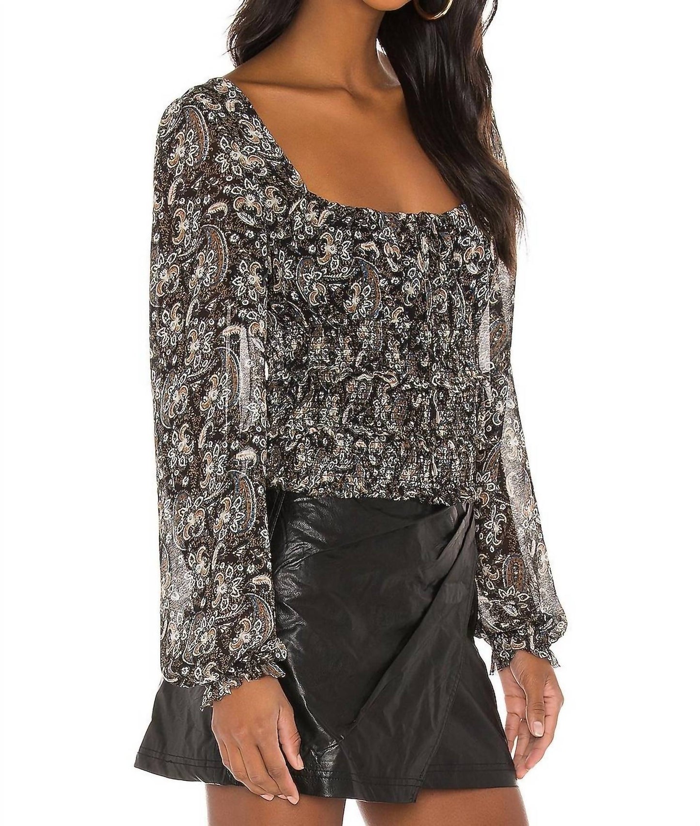 Free People - Lolita Peasant Blouse Top