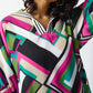 Joseph Ribkoff - Geometric Print Boxy Top
