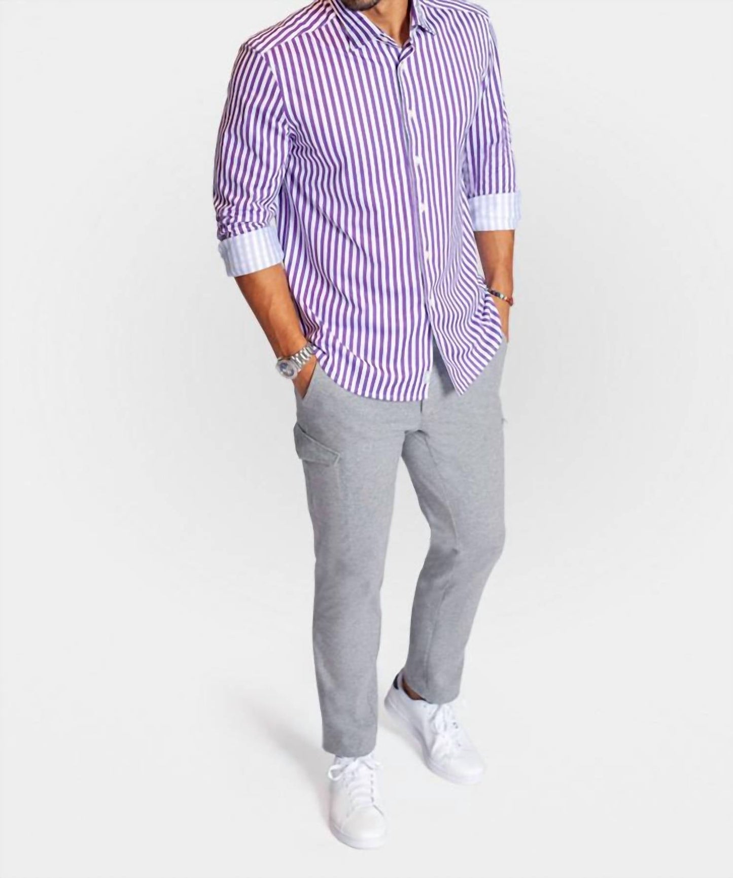 Buki - The Go Big Stripe Long Sleeve Tech Shirt