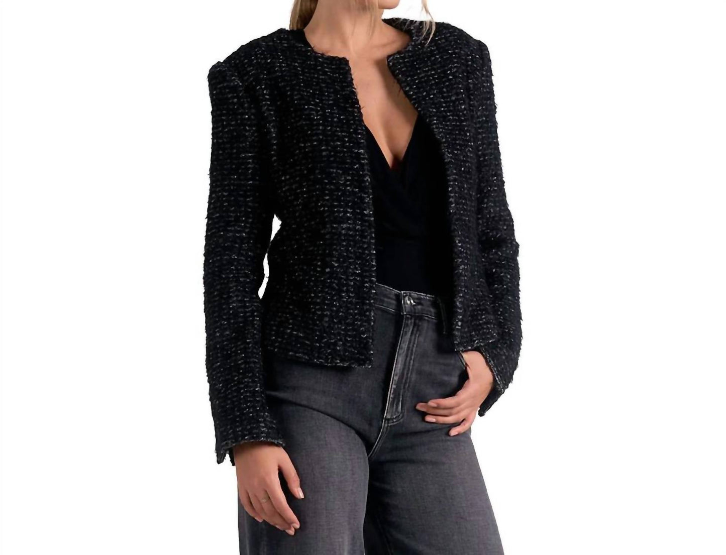 Elan - Structured Tweed Jacket